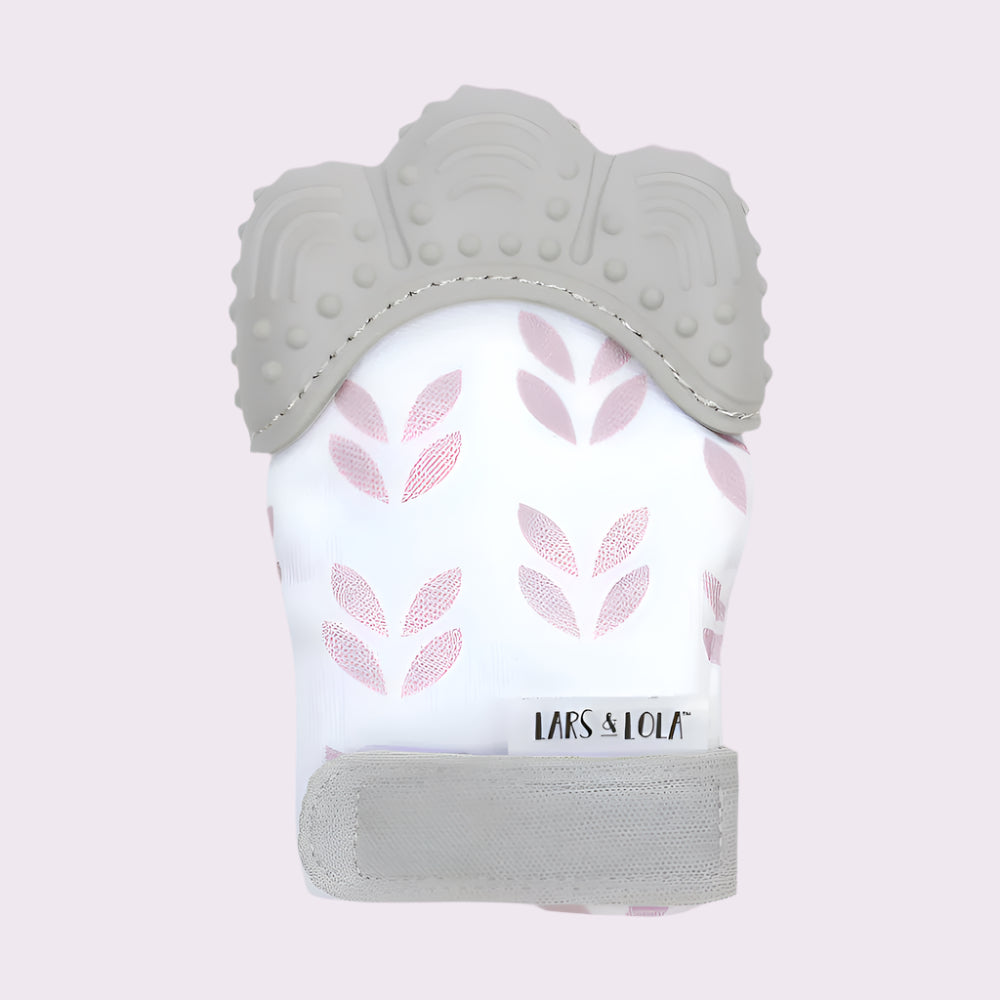 Lars & Lola Teething Mitt - Poppy
