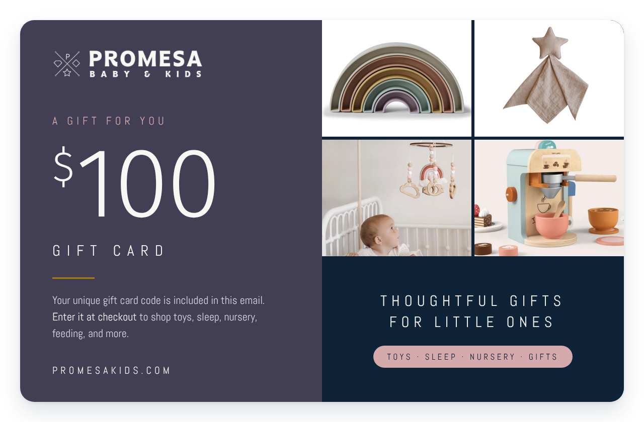 PromesaKids Gift Card | Baby & Kids Gifts