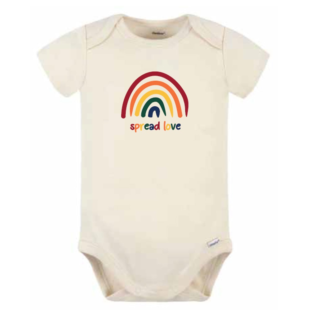Spread Love - Rainbow Onesie - Cream