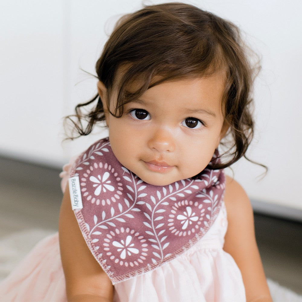 Bazzle Baby Bandana Bib 4-Pack - Various Colors