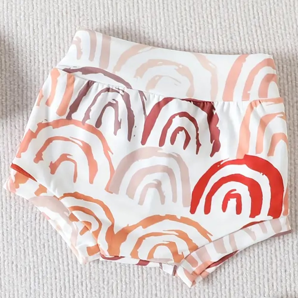 Rainbow Babe Onesie + Shorts + Headband Set