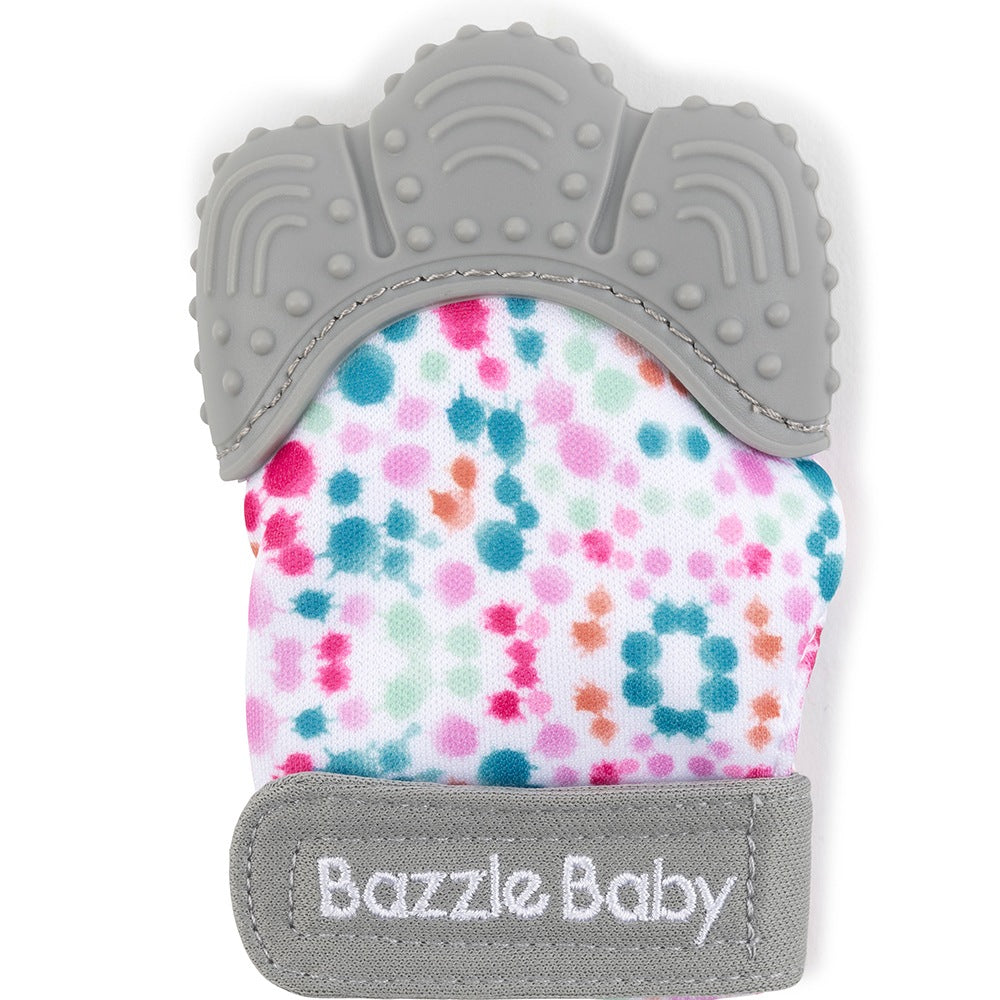 Watercolor Dot Chew Mitt