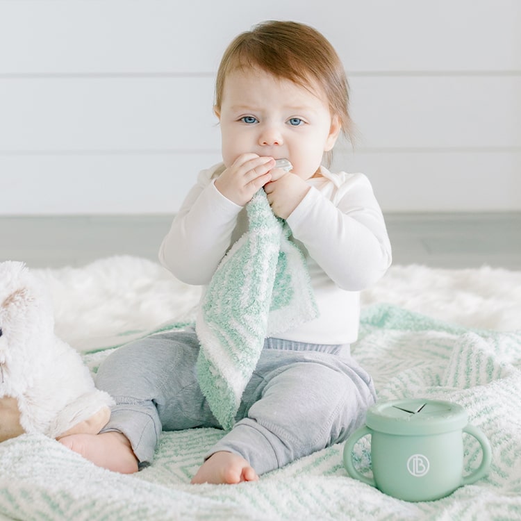 Bazzle Baby Hugga Blanket + Mini Hugga Lovie: Zebra Geo